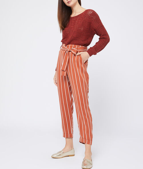 Pantalon carotte en tencel&reg; epice.