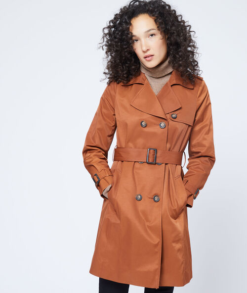 Trench ceintur&eacute; savane.