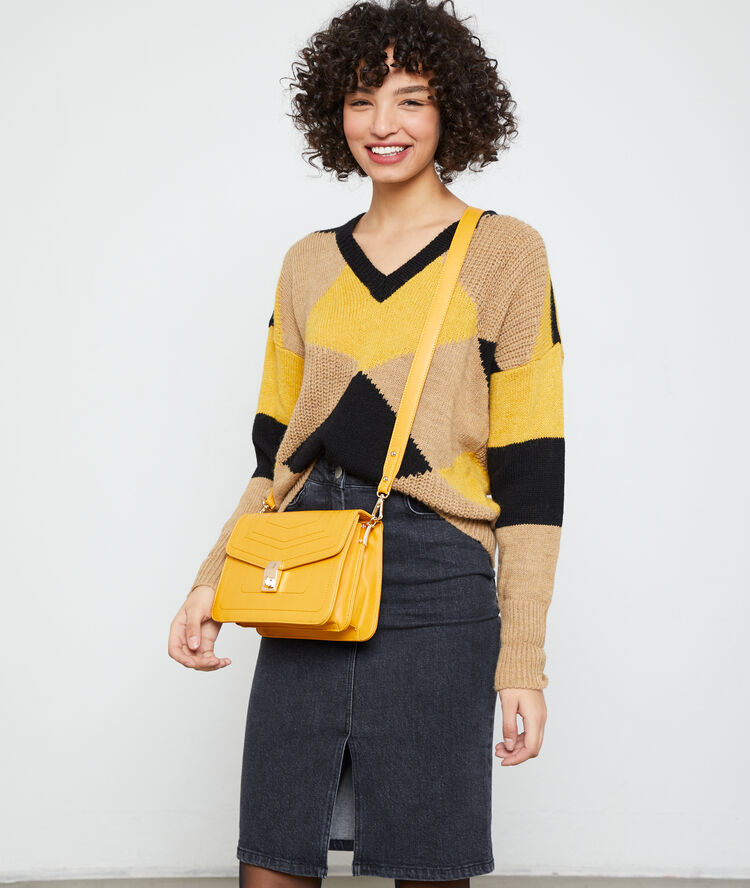 Sac cartable miel.