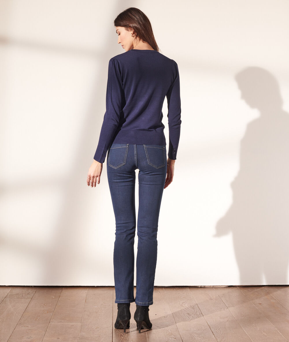 Straight jeans brut.