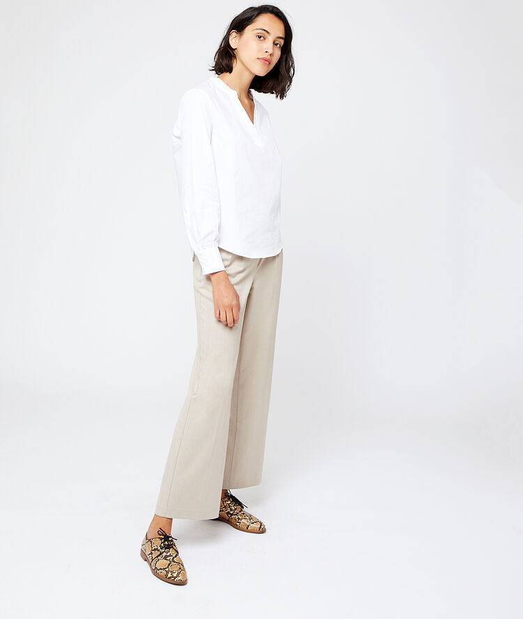 Katoenen blouse wit.