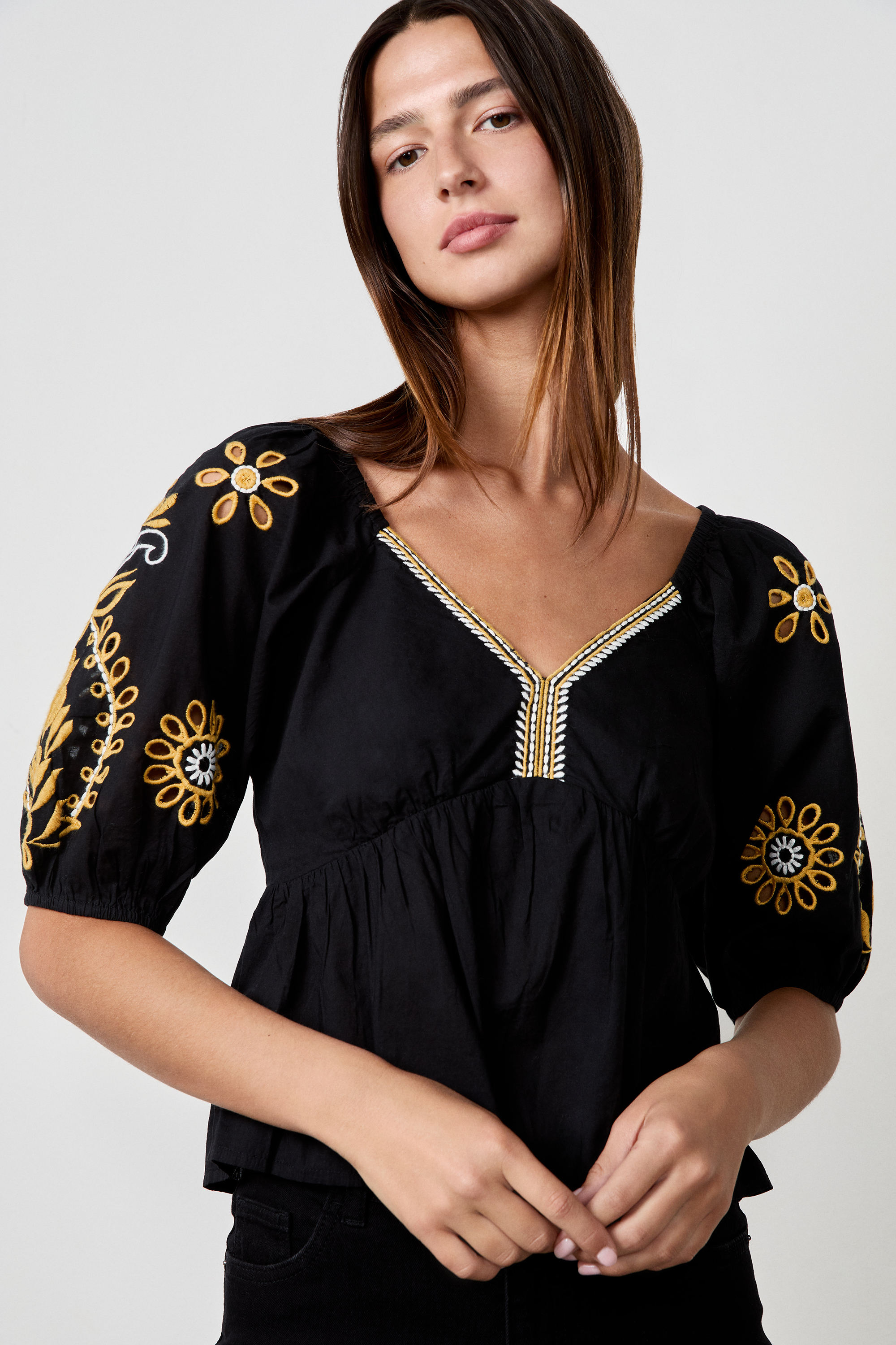 Monari Tuniek Blouse Zwart 409595 999 - De Wit Mode