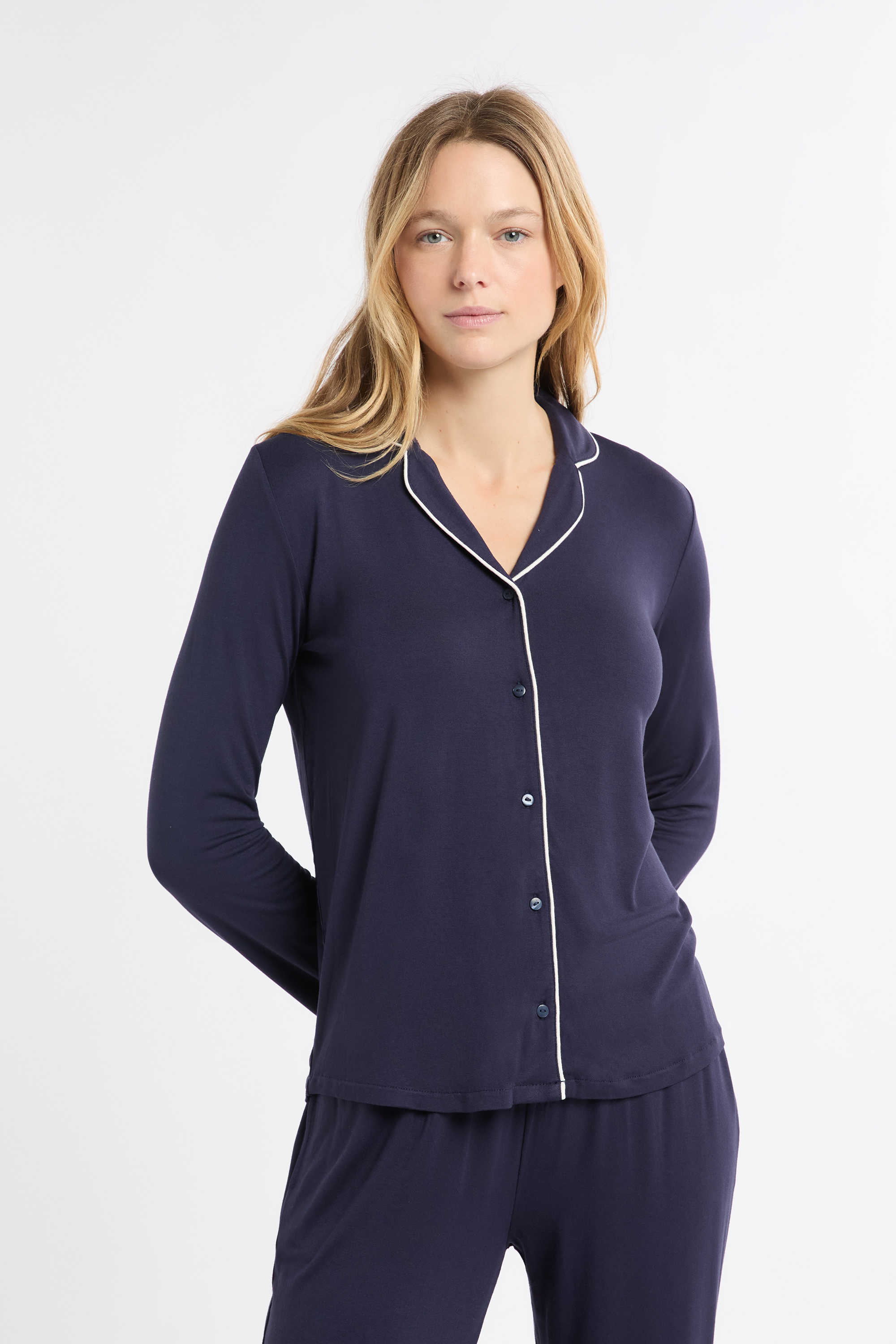 Heless 1285 - Puppenkleidung im Design Wal Bobby, 2 teiliger Pyjama mit Shirt und Stoffhose für Puppen und Kuscheltiere der Größe 28 - 35 cm